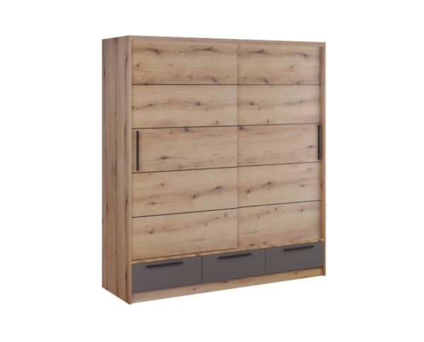 Garderober-Lara-150 Artisan-sivo