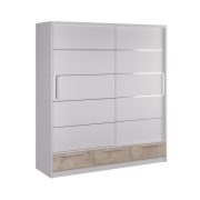 Garderober-Lara-200 Premium-hrast-belo