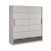 Garderober-Lara-200 Snezni-hrast-antracit